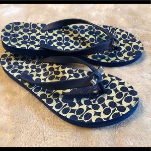Coach flip flops